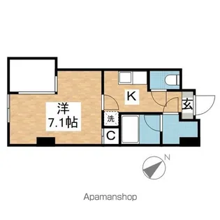 リエス鶴舞WEST TOWER【6階】の間取り
