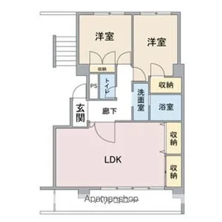 クレール延珠 北棟【2階】の間取り