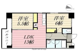 ノヴァ北大前【7階】の間取り