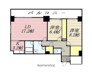 ティアラタワー中島倶楽部(Ⅰ−Ⅳ)【32階】の間取り