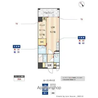 Cinnamon Court【3階】の間取り