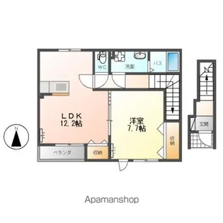 ベルメゾン【2階】の間取り