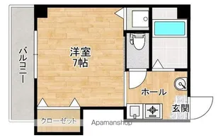 メープルコート【405号室】の間取り