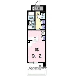 クレアトゥール【2階】の間取り