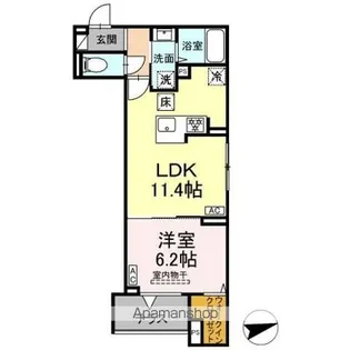 セレスティア祖師谷【1階】の間取り