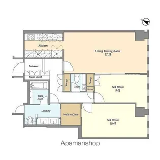 プルデンシャルタワーレジデンス【36階】の間取り