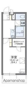 レオパレスラ フォンティー【3階】の間取り