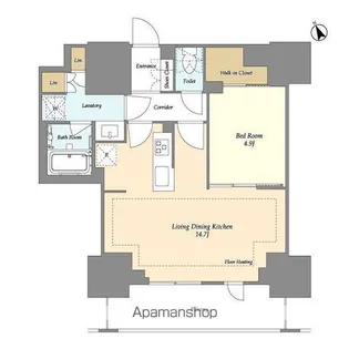 オアーゼ日暮里レジデンス【8階】の間取り