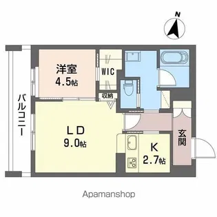 フォルビート八橋【1階】の間取り