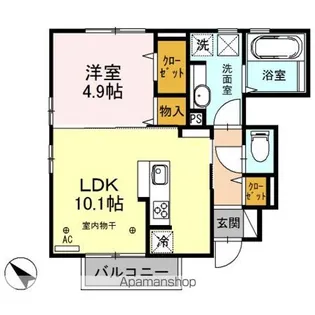 ルミエール【1階】の間取り