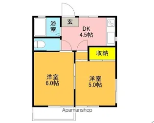 グリーンハイツ【201号室】の間取り