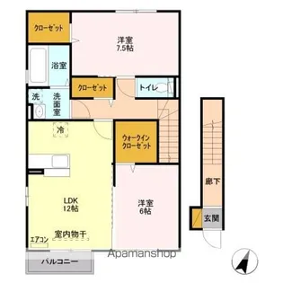 セイチ上近江 E【2階】の間取り