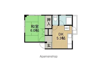 コーポ布や【301号室】の間取り