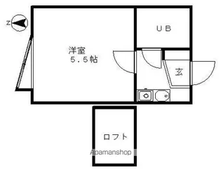 ベルトピア名古屋17【108号室】の間取り
