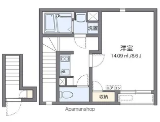 クレイノ茂木2【206号室】の間取り