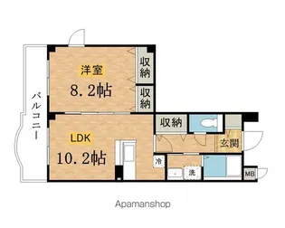 東京都八王子市七国1丁目【マンション】の間取り