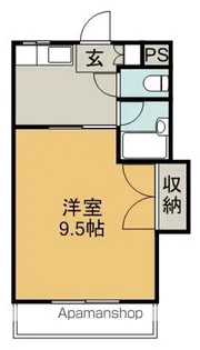 ファーストインK5【525号室】の間取り