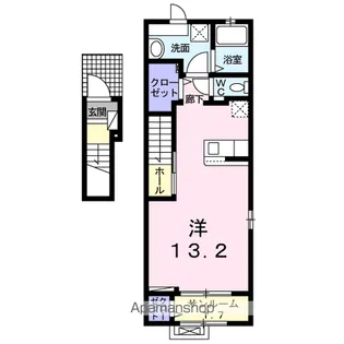 ミルト開成【2階】の間取り