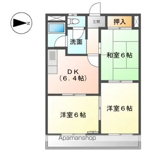 ニューマンション日比野【302号室】の間取り