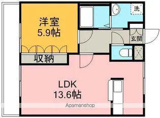 メープルコート【1階】の間取り