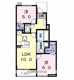 ウイングKⅦ【1階】の間取り
