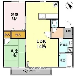 エクセレントワイケイ A【1階】の間取り