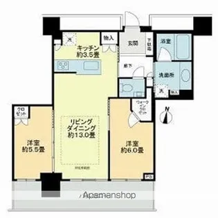 ライオンズタワー札幌【1003号室】の間取り