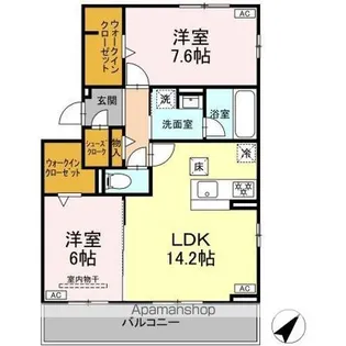 D-avance小川町【1階】の間取り