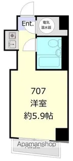 ハイツ芝大門【7階】の間取り
