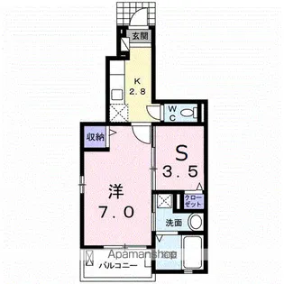 BRUNOⅣ【1階】の間取り