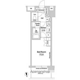 WORLD RESIDENCE 大手町【9階】の間取り