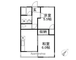 クラールハイツ【202号室】の間取り