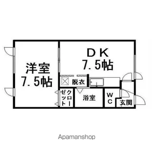 都ハイツ【1階】の間取り