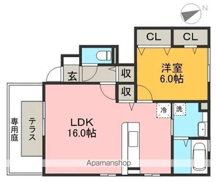 エトワール Ⅱ棟【1階】の間取り