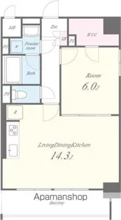 セレブレイト葵【6階】の間取り