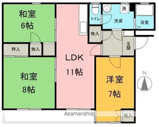 マンション小林【302号室】の間取り