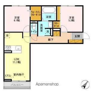 ベリーナ【3階】の間取り