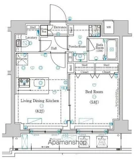 ラフィスタときわ台【5階】の間取り