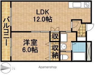 シャトレ壱番館【1階】の間取り