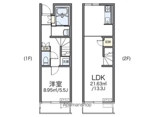 レオネクスト高木吉山【116号室】の間取り