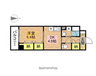 エスタシオン御器所【603号室】の間取り