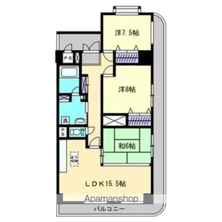 リバティハウス【5階】の間取り