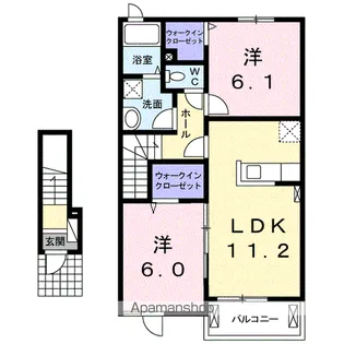 サンリットⅢ【2階】の間取り