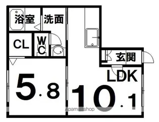 ドメーヌ・モン【201号室】の間取り