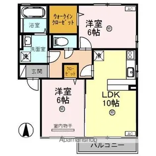 リビングタウン舟橋壱番館 C【2階】の間取り