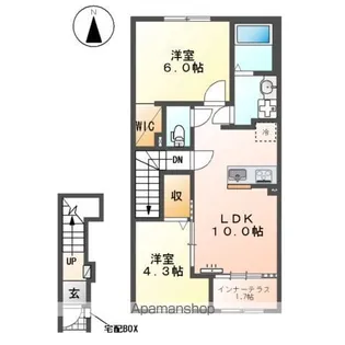 仮)加須市久下スターテラスⅡ【2階】の間取り