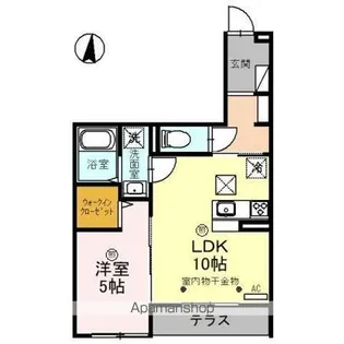 レイク・エスポワ【1階】の間取り