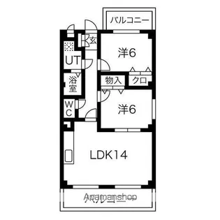 平町パークハイツ【2階】の間取り