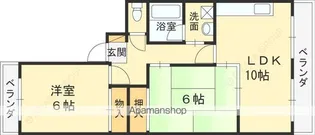 第9摂津グリーンハイツ【3階】の間取り