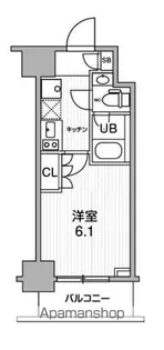 JMFレジデンス北品川【12階】の間取り